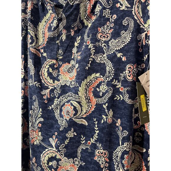 Ralph Lauren Flutter Sleeve Keyhole Neck Boho Nightgown Size 1X - Picture 4 of 4